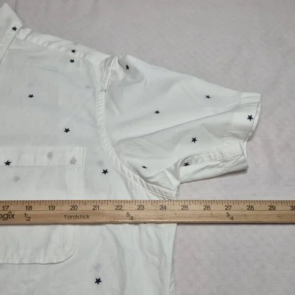 Daniel Cremieux Men's Shirt Size L White Stars United Collection Button Up (57) - Picture 4 of 11